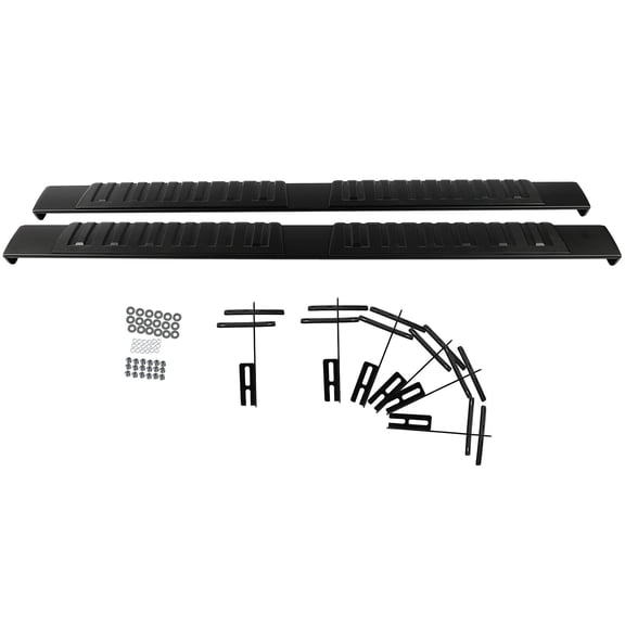 ECCPP Running Boards Fit 2019-2023 For Ram 1500 Crew Cab Pickup 4-Door Steps Nerf Bars Black Aluminum Alloy Rock Sliders