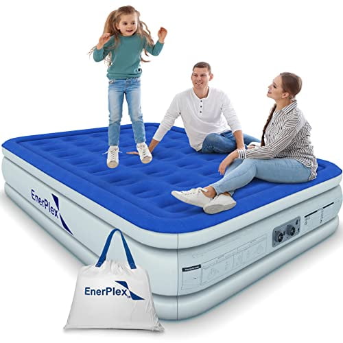 EnerPlex King Air Mattress for Camping, Home & Travel 18 Inch Double
