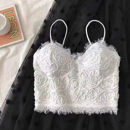 

Tawop Sexy Bras For Women Cami Women S Stretch Top White One Size