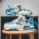 thumbnail image 2 of Zapatos para hombre, Zapatillas deportivas con plataforma a la moda para hombre, diseño de tendencia 20224, zapatos para monopatín con grafiti, zapatillas de tenis para hombre, 2 of 5