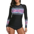 thumbnail image 3 of Women's Rash Guard Swimwear Long Sleeve Rash Guard Swimsuit UPF 50+, 3 of 7