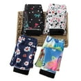 thumbnail image 4 of 3-12 Years Girls Winter Thick Leggings Warm Fleece Lined Leggings Kids Ankle Length Printed Stretch Pants, 4 of 5