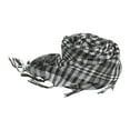 thumbnail image 3 of Bufanda árabe para exteriores, envolturas para el cabello, convenientes, pañuelos para la cabeza, bufandas con flecos a cuadros, turbante para mujeres en y negro, 3 of 8