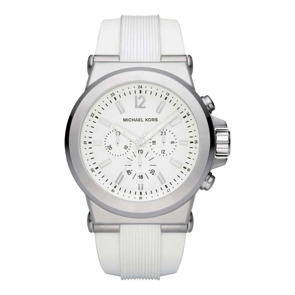 michael kors men's white watches