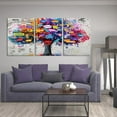 thumbnail image 2 of Hieng Large 3 Panels Abstract Wall Art Graffiti Love Grey Background Canvas Painting Poster for Street Living Room Wall Decor Unframed, 2 of 6