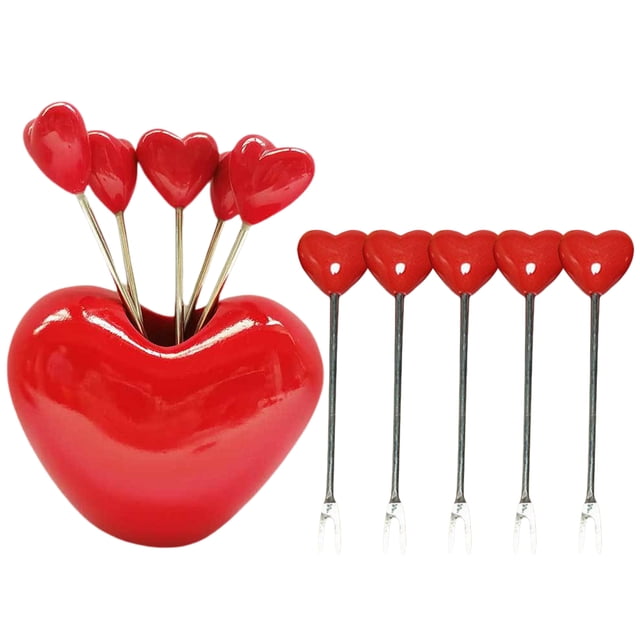 1 Set of Fruit Toothpicks Adorable Fruit Forks Sandwich Appetizer Dessert Sticks with Stand