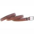 thumbnail image 3 of Men's 1 1/4" Domed Dress Belt Rich Brown Bridle Leather Buckle And Loop Set, 3 of 4