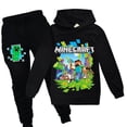 thumbnail image 1 of Kids Minecraft Tracksuit Set Sports Print Hoodie Pants Casual Outfit Suit zhangyuxiang LED, 1 of 2