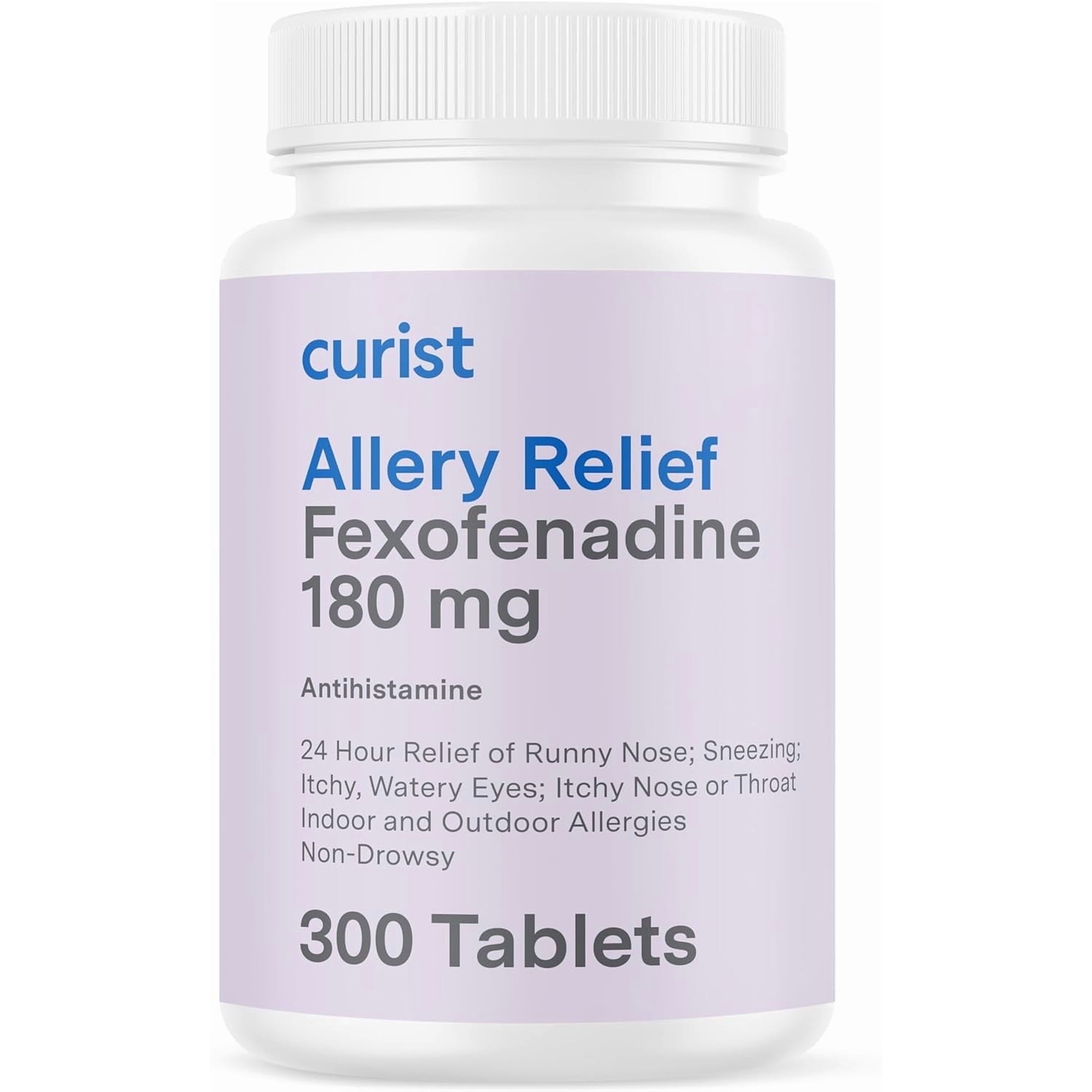Curist Fexofenadine Hydrochloride 180mg Antihistamine Allergy Relief Tablets 24 Hour 300 Ct