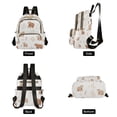thumbnail image 4 of FORMRS Mini Backpack Purse for Women Quilted Travel Daypack Casual Shoulder Bag, Gray Bears, 4 of 7