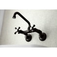 thumbnail image 3 of Kingston Brass KS213ORB Kingston Two Handle Wall Mount Kitchen Faucet, Oil Rubbed Bronze, 3 of 5