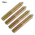 thumbnail image 3 of 10pcs 10x60mm Double Ended Dowel Screws for Woodworking Wooden Furniture Connector Set Bienvenido, 3 of 8