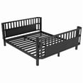 thumbnail image 6 of Mirightone Full Bed Frames with Rails, Metal Full Montessori Bed with Slats Support, Low Profile with Removable Bed Rails for Bedroom, Black, 6 of 8