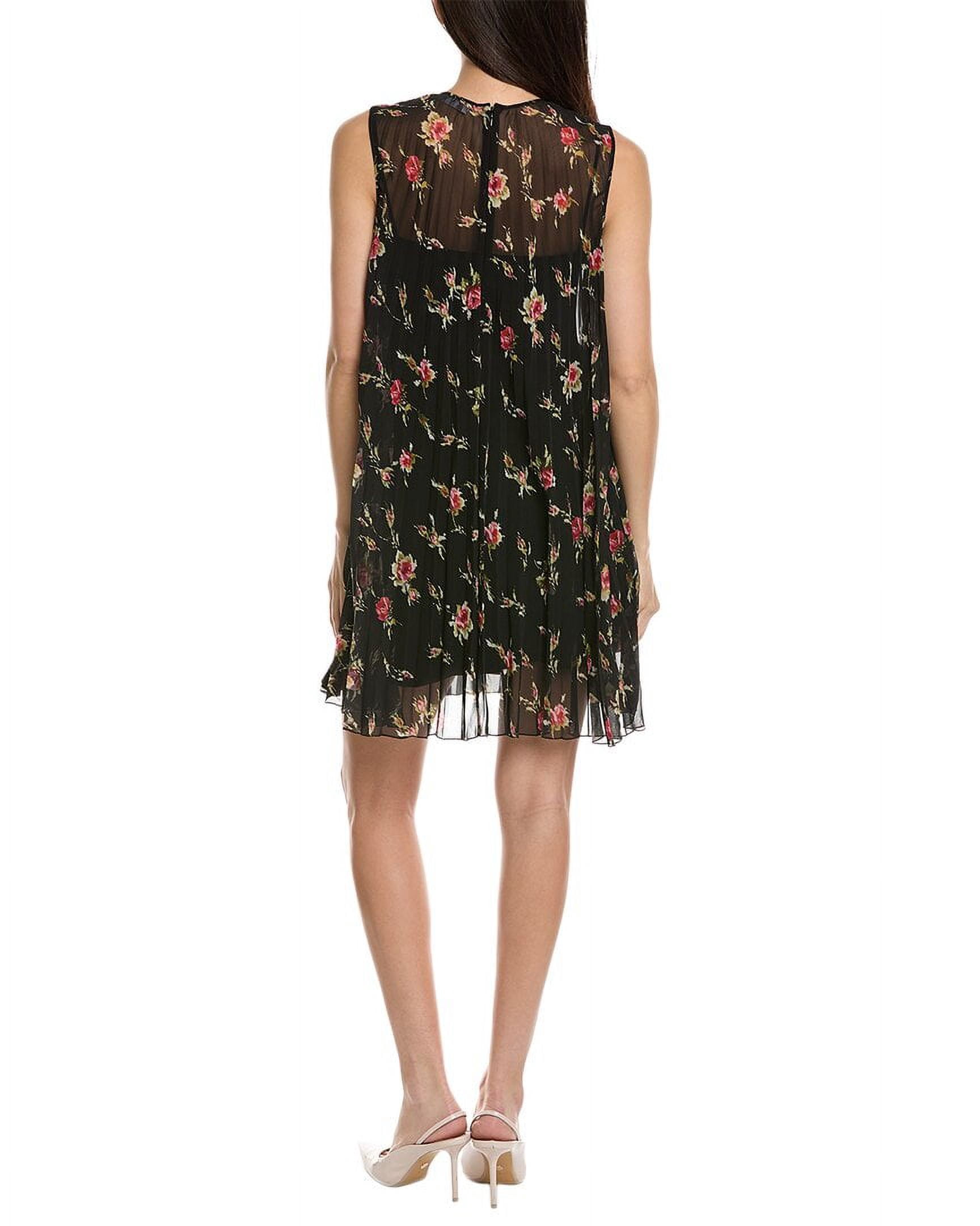knee length dresses for ladies RED VALENTINO Black Corseted Style Ruffle Lace Hem Skirt Mini Dress
