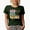 Military Green, variant on One Cute Chick, Groovy Text & Cute Chicken Art Merch Gift, Black T-Shirt, Small