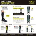 thumbnail image 4 of Athletic Works Small Soccer Shin Guards for Kids, Durable PP Shell, Black/Blue/Green, 4 of 9