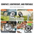 thumbnail image 6 of VEVOR Cordless Fan 16 in, Portable Quiet Personal Fan for Home or Office, 360 Degree Manual Pivoting Head, Stepless Speed Regulation High Velocity Cordless Fan, Heavy Duty Metal Industrial Floor Fans, 6 of 9