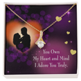 thumbnail image 1 of To My Girlfriend Adore You Alluring Ribbon Necklace Message Card, 1 of 7