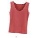 thumbnail image 5 of Minnieouse Ropa interior térmica para mujer, chaleco sin costuras para Otoño Invierno, hogar, escuela, capa básica, Tops cálidos, ropa Camisetas sin mangas Rojo, 5 of 6