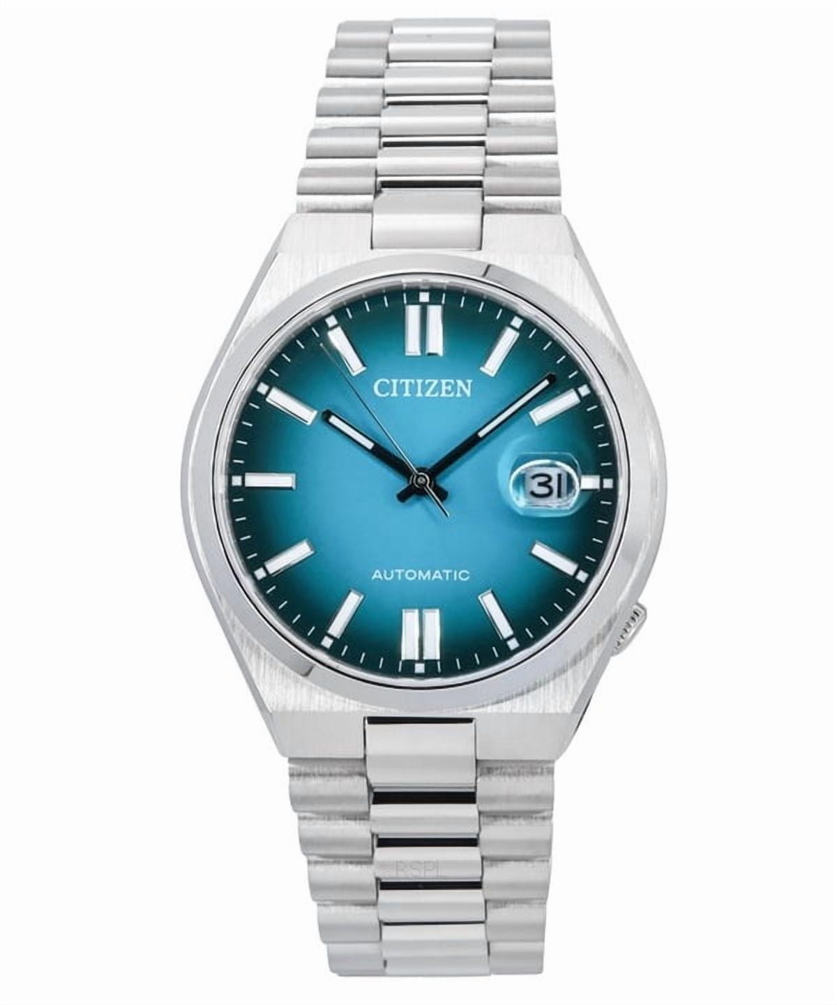 Citizen Zenshin Automatic Green Dial Men's Watch NJ0180-80X