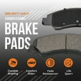 thumbnail image 5 of Max Advanced Brakes - Brake Kit for 2005 2006 Toyota Camry 3.0L 3.3L North America Built Avalon Solara Front and Rear Replacement Disc Brake Rotors and Ceramic Brake Pads, 5 of 9