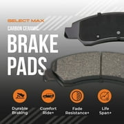 Max Advanced Brakes - Brake Kit for 2017-2021 Audi Q5 A4/allroad/Quattro A5 Quattro/Sportback w/13.31 Dia F Rotor Front Replacement Cross Drilled Disc Brake Rotors and Ceramic Brake Pads