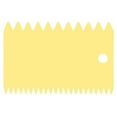 thumbnail image 3 of 3Pcs Baking Scrapers Cream Spatulas Pastry Tools Soft Pastry Scraper Kitchen (Yellow), 3 of 6
