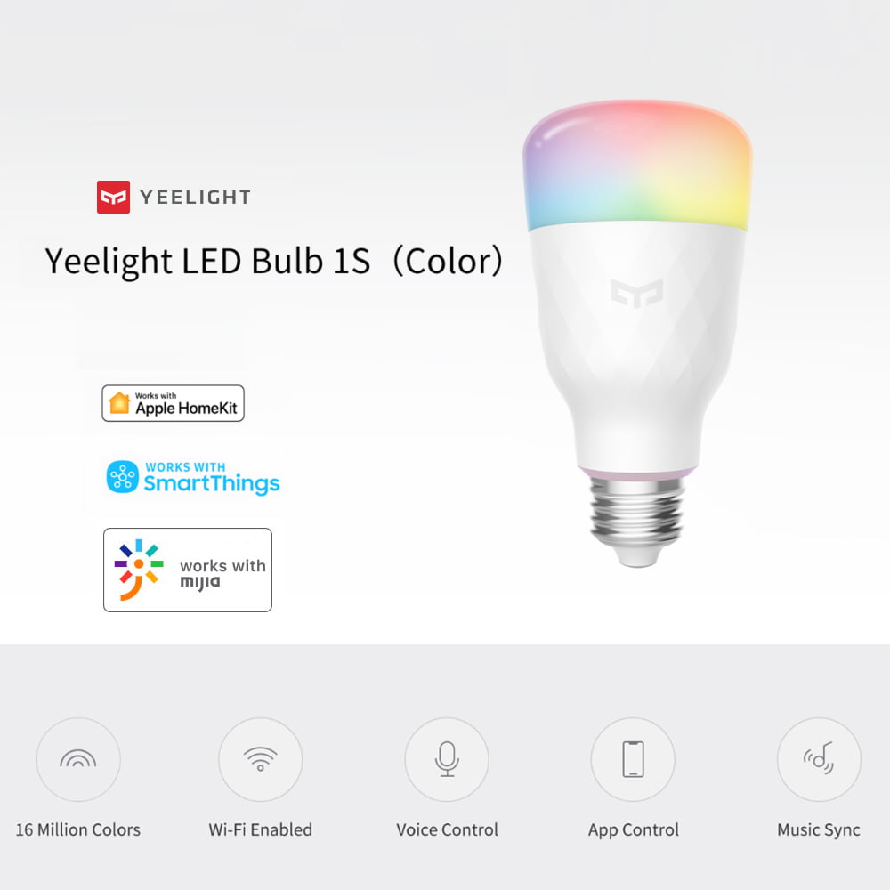 Xiaomi Yeelight Smart LED Bulb Wireless Colorful 800LM 10W E27 App Remote Lamp