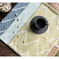 thumbnail image 4 of Fennco Styles Chevron Classic Cotton Blend Placemat Navy Blue 12 x18 Inch, Set of 4 - Dinner Placemats for Everyday Use, Banquets, Christmas, Special Events and Home D?cor, 4 of 5