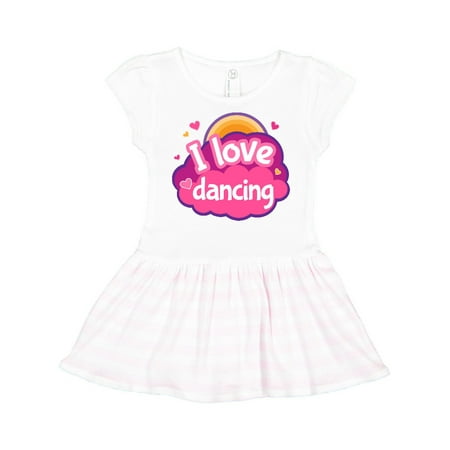 

Inktastic I Love Dancing Dance Gift Gift Toddler Girl Dress
