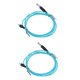 thumbnail image 4 of 2pcs 5.9ft Tattoo Clip Cords Interfaz RAC Profesional Cobre Silicona Tattoo Clip Cobre Core Clip Cable Cable Rotary Tattoo Machine Kit De Fuente De Alimentación(azul), 4 of 5