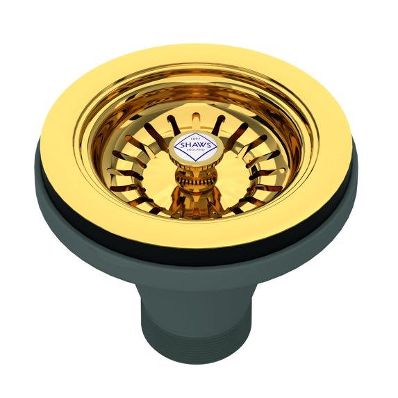 Shaws 734 1-1/2" Basket Strainer - Brass
