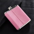 thumbnail image 5 of iMucci 6Pcs/set 8oz Pink Leather Flask Stainless Steel Hip Flask Set with 4 Cups and 1 Funnel, Flask for Liquor Women Lady's Gift Set, 5 of 9