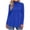 Blue, variant on Women's Knit Turtleneck Long Sleeve Top Swing Fit Loose Casual for Fall Winter
