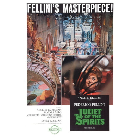 Juliet Of The Spirits Movie Poster 24inx36in (61cm x 91cm) Art Poster 24x36 Square Adults Best Posters