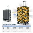 thumbnail image 6 of Daiia Sunflowers Luggage Cover, Thickened Washable Travel Luggage Covers, Elastic Unique Baggage Covers for 18-20 inch Luggage-Medium, 6 of 9