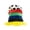 E, variant on Soccer Fan National Flag Novelty Top Hat Colorful Stadium Cheering Headwear for Festive Game Day Celebrations and Carnival Parties