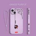 thumbnail image 1 of Marvel Spiderman For Apple iPhone 15 14 13 12 mini 11 Pro 8 7 6S 6 Plus XR XS X Max Liquid Left Rope Soft Phone Case DMH, 1 of 7