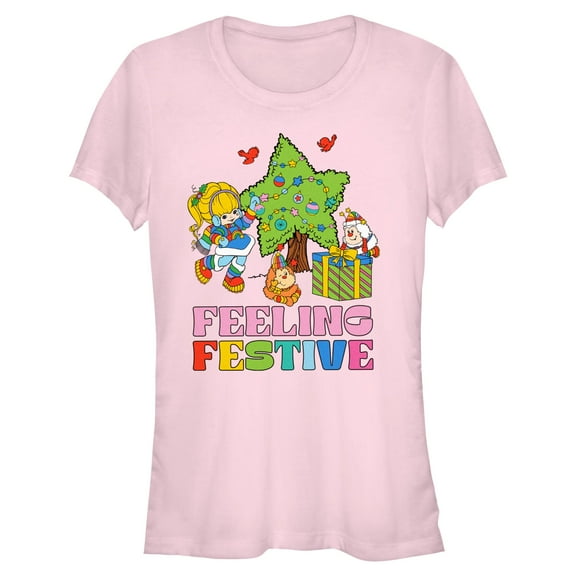 Juniors Rainbow Brite Feeling Festive Sprites and Brite T Shirt