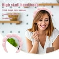 thumbnail image 5 of Spa Headband for Women Puffy Makeup Headband Spa Headbands For Women Fabric Headband Face Washing Makeup Removal Shower Facial Mask Versed Headband Cute Skincare Headband (C), 5 of 5