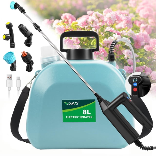 Pulverizador a batería VAXMAY 8 L eléctrico de 3 velocidades