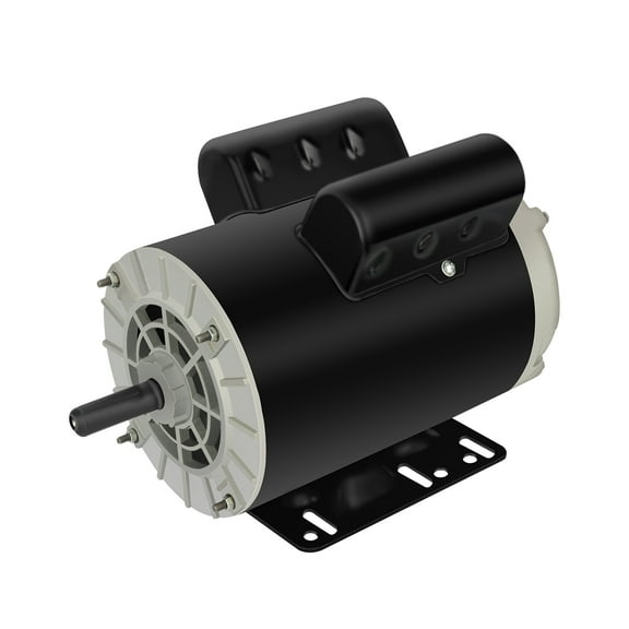 Air Compressor Motor 5HP SPL 3450RPM Single Phase Electric Motor 56 Frame 208-230V 5/8" Shaft ODP CCW Diameter Rolled Steel Shell