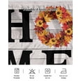 thumbnail image 5 of Thanksgiving Fall Bed Skirt King Size 18 Inch Drop, Pumpkin Maple Leaf HOME Vintage Board Wrap Around Dust Ruffle Bedskirts, Wrinkle & Fade Resistant Easy Fit Bedskirt with Adjustable Elastic, 5 of 8
