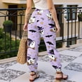 thumbnail image 5 of Halloween Pajama Pants for Women Halloweens Cute Print Pjs Pants Plush Pajama Bottom Sleepwear Matching Pajamas Halloween Christmas Gifts, 5 of 6