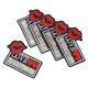 thumbnail image 3 of Parches De Mochila, 20 Piezas Parches De Labios Colores Brillantes Labios Estilo De Corazón Para Zapatos, 3 of 8
