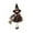 Black, variant on DGMIOCS Hanging Witch Dolls with Broom, Halloween Small Witch Figurine with Gauze Skirt, Kitchen Witchs Doll for Good Luck, Halloween Hanging Decoration for Haunted House Room Door and Window