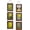 Distressed Brown, variant on 4x4 Collage Picture Frames Set of 2, Rustic Wooden Real Glass Vertical Hanging 3 Opening 4 by 4 Photo Frame, Distressed White