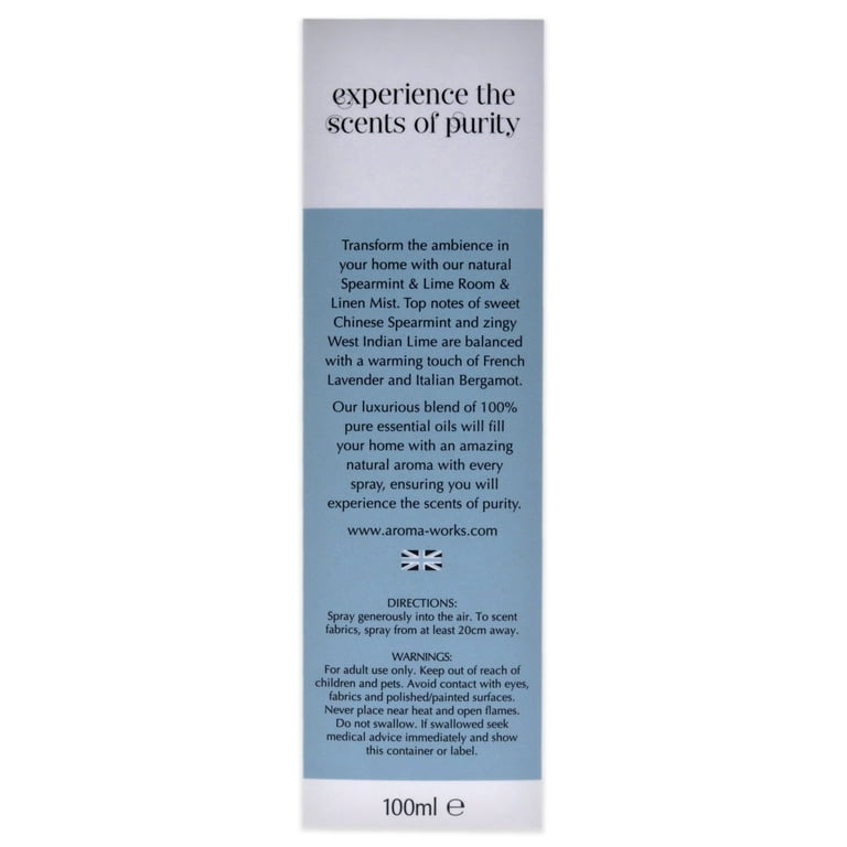 AromaWorks Light Range - Spearmint & Lime Reed Diffuser 100ml AromaWorks Light Range - Spearmint & Lime Reed Diffuser 100ml