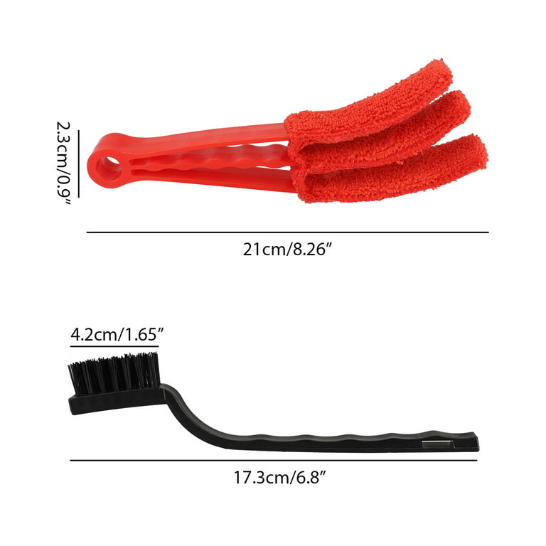 9Pcs Car Detailing Brush Set, TSV Boar Hair Auto Detail Brushes Kit with  Air Vent Brush, Wire Brushes