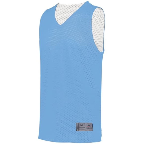 ASI 161.293.M Adult Tricot Mesh 2.0 Reversible Jersey, Columbia Blue & White - Medium